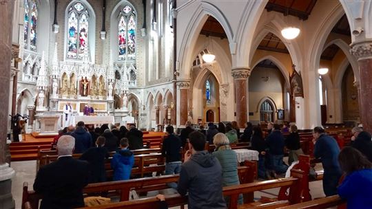 La misa en Dublín con monseñor Diarmuid Martin